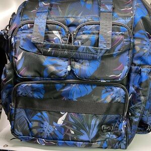 Lug Via Botanical Black Convertible Backpack